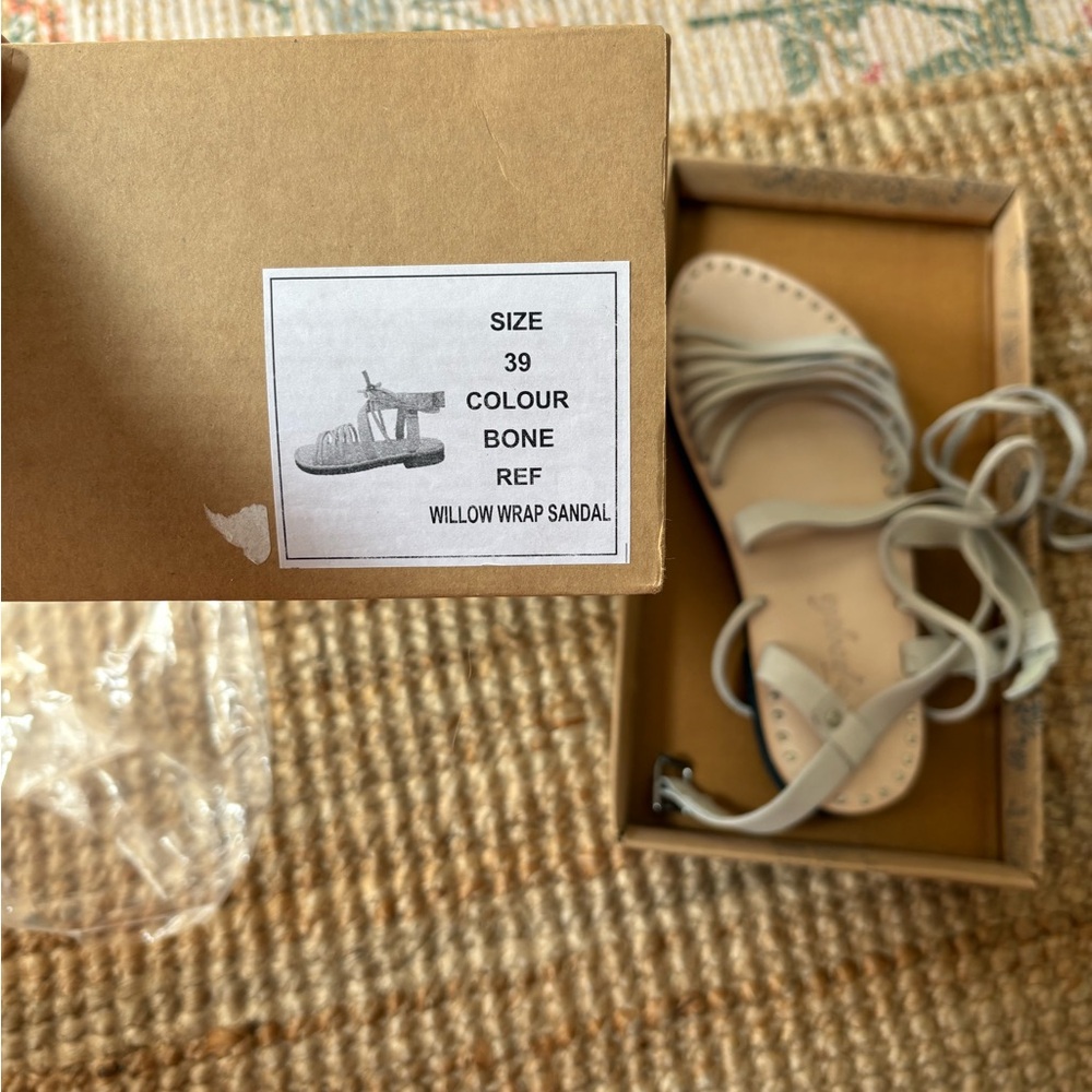 Free People Bone Willow Wrap Sandal